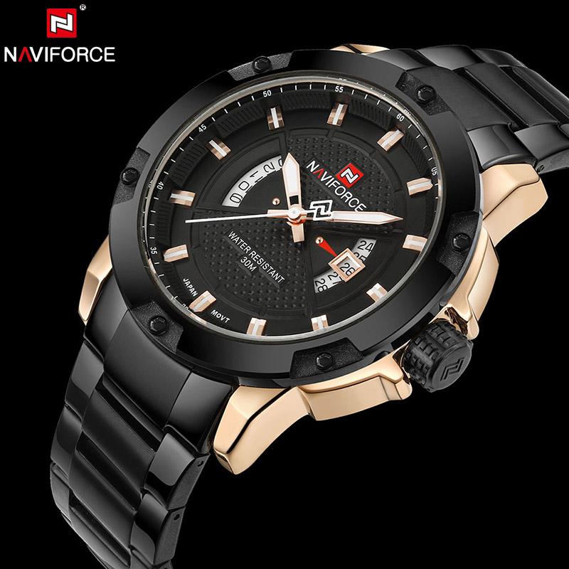 NAVIFORCE Sports Watches Men's Quartz Waterproof Wristwatch